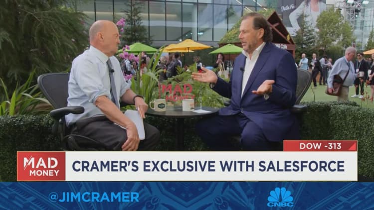Watch Jim Cramer's full interview with Salesforce co-CEO Marc Benioff