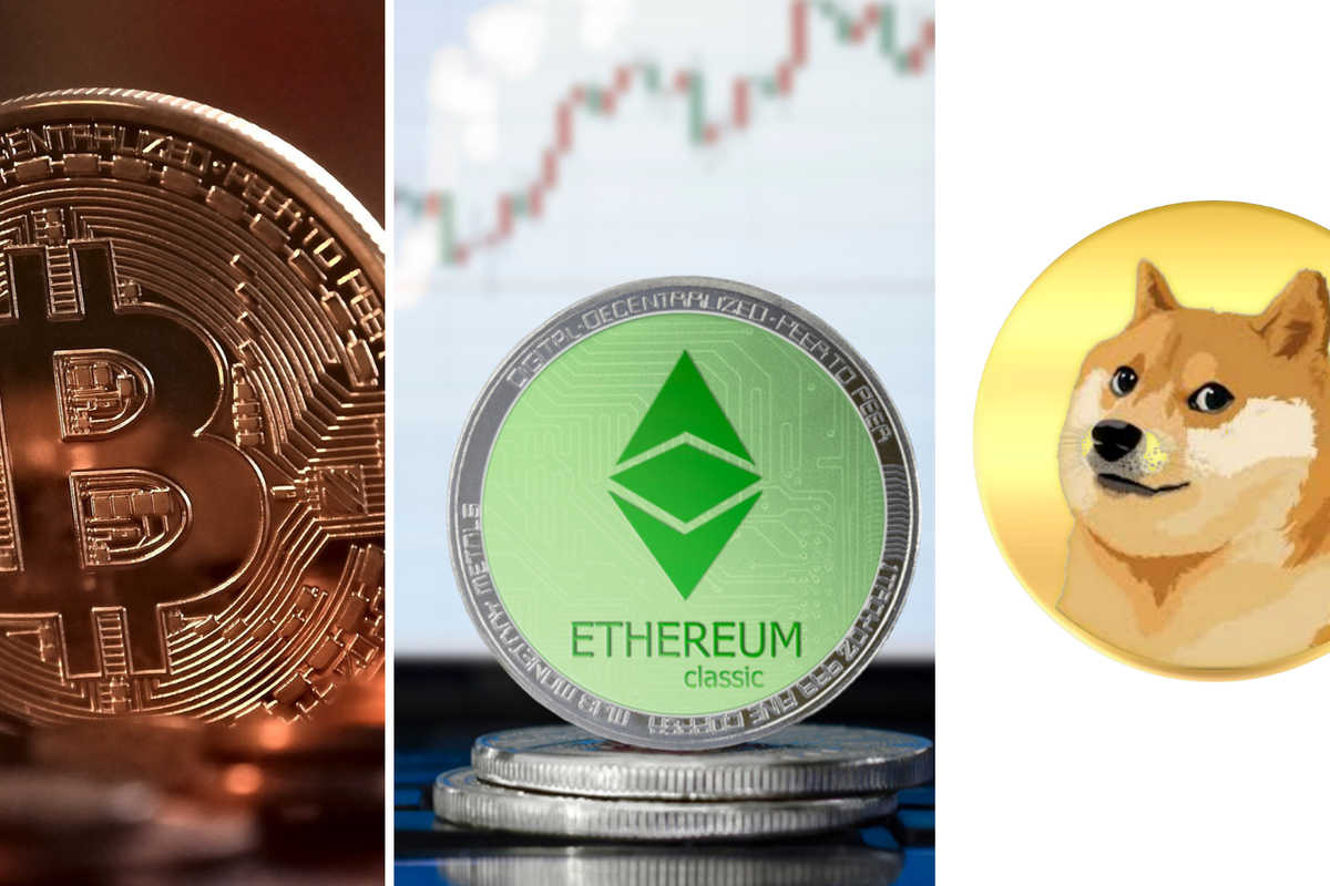 A Look At Bitcoin, Ethereum Classic And Dogecoin Heading Into The Weekend - Ethereum Classic (ETC/USD), Bitcoin (BTC/USD), Dogecoin (DOGE/USD)